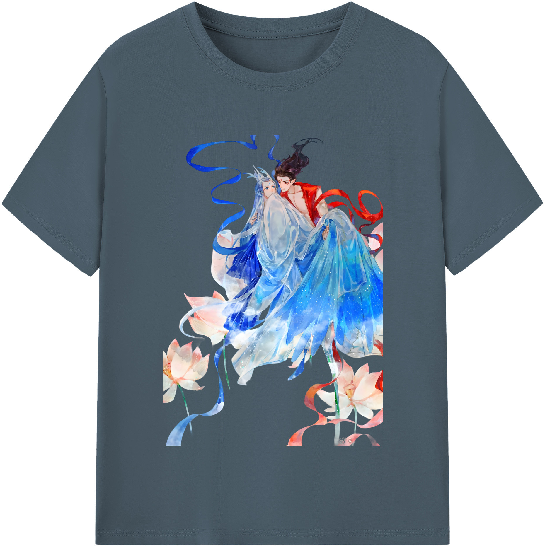 （画像用） Ne Zha 2 ナタ 魔童の大暴れ 綿100％半袖Tシャツ（フロントプリント）
